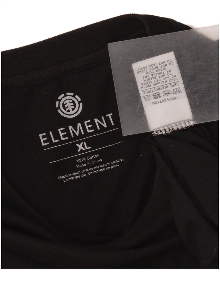 Element muška grafička majica kratkih rukava XL crni pamuk