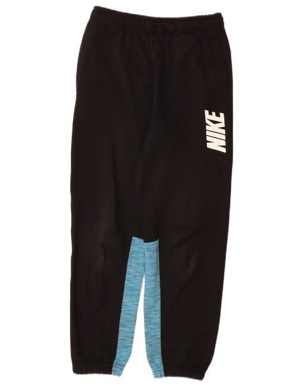 Nike Boys Trenirka Hlače Joggers 12-13 Years Large Black Colourblock