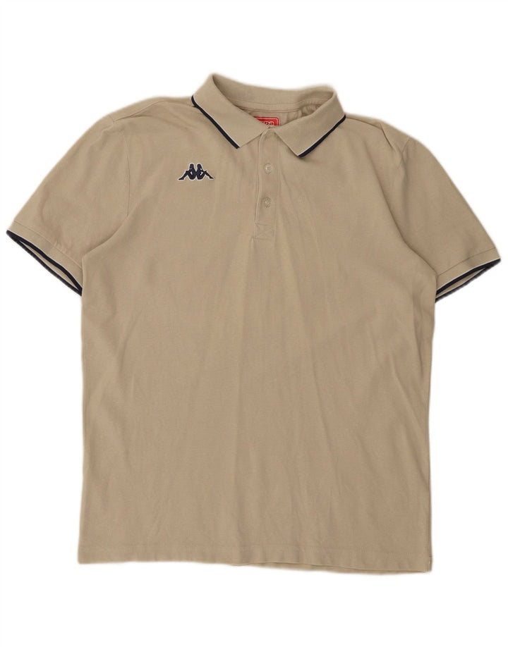 KAPPA Mens Polo Shirt Large Beige