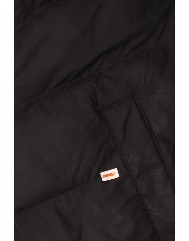 Podstavljena jakna s kapuljačom NIKE 13-14 godina XL crna poliesterska