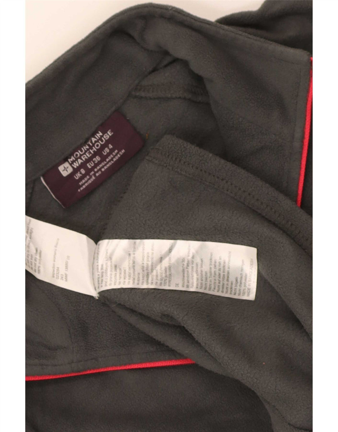 Mountain Warehouse Ženski džemper od flisa s patentnim izrezom UK 8 Mali sivi poliester