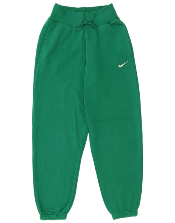 Nike ženske hlače za trenirku visokog struka Joggers UK 6 XS Zeleni pamuk