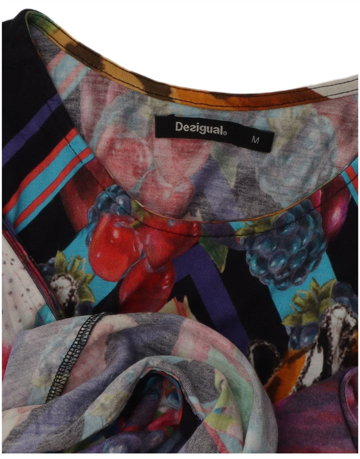 Desigual ženska haljina A-kroja s apstraktnim uzorkom UK 12 srednje višebojna