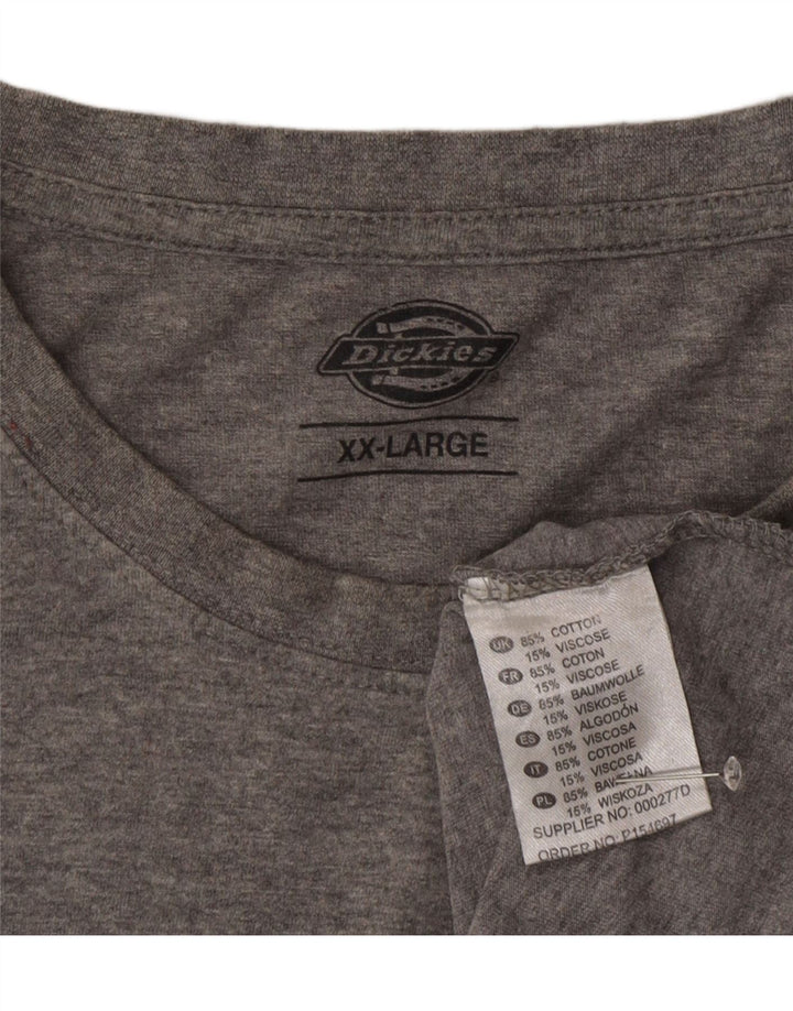 Dickies muška majica kratkih rukava s grafičkim motivima 2XL sivi pamuk
