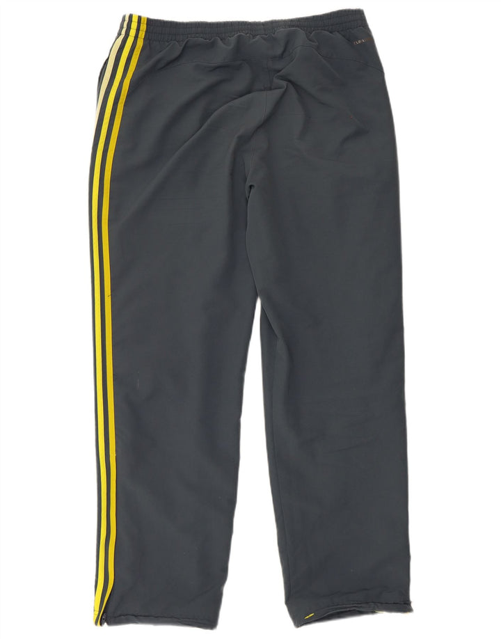 Adidas muške trenirke Climalite, velike sive poliesterske hlače