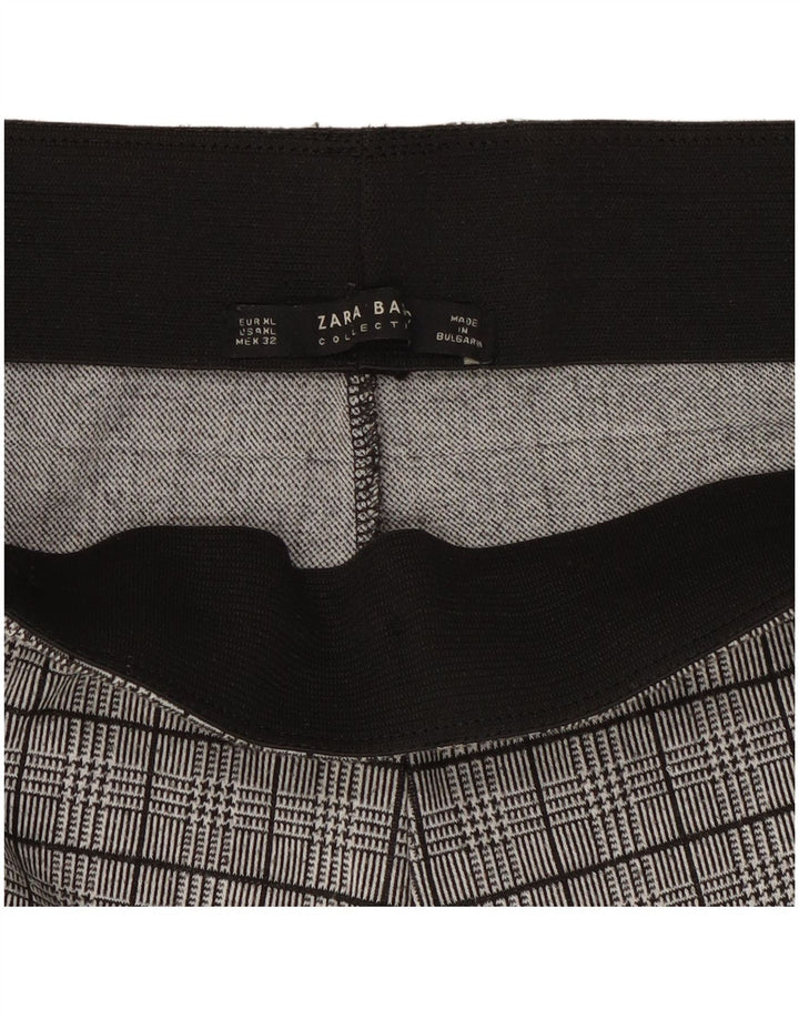 Zara ženske tajice UK 18 XL sive ptičje zube