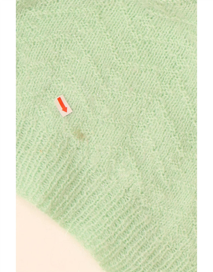 VINTAGE ženski džemper s morskim izrezom UK 18 XL Zeleni