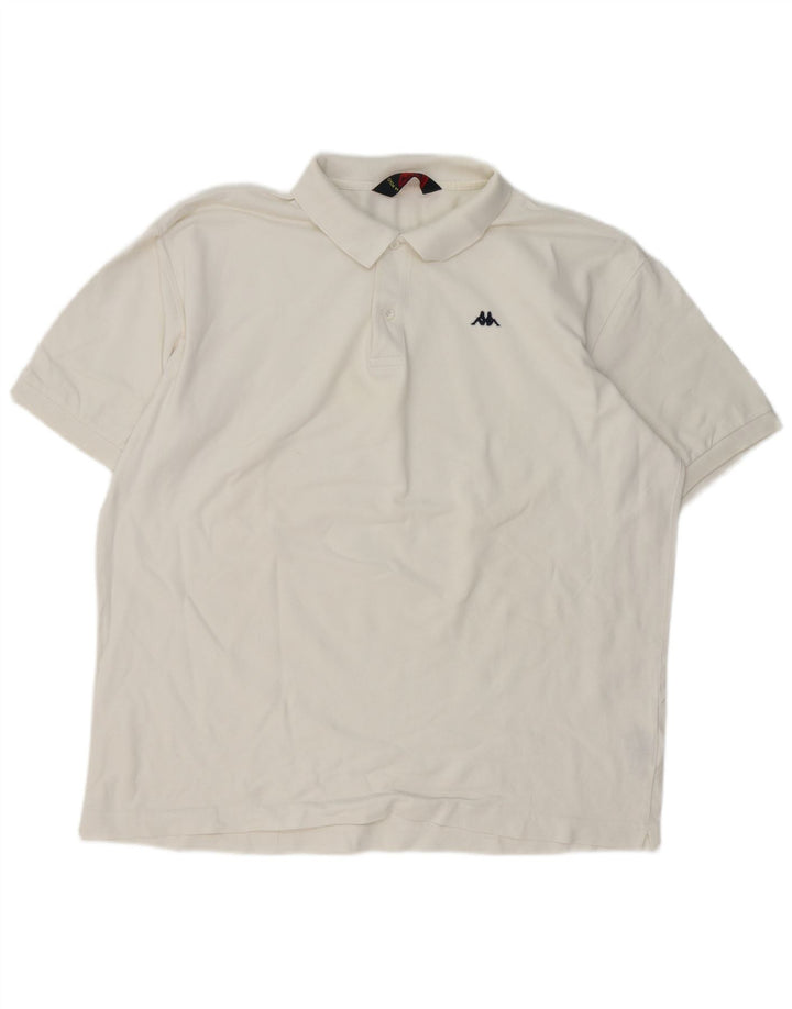 Kappa muška polo majica 2XL bijeli pamuk