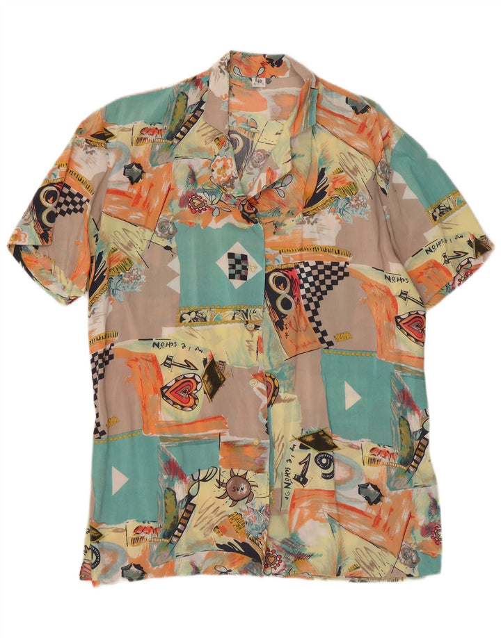 Vintage ženska košulja bluza EU 40 srednje raznobojna patchwork