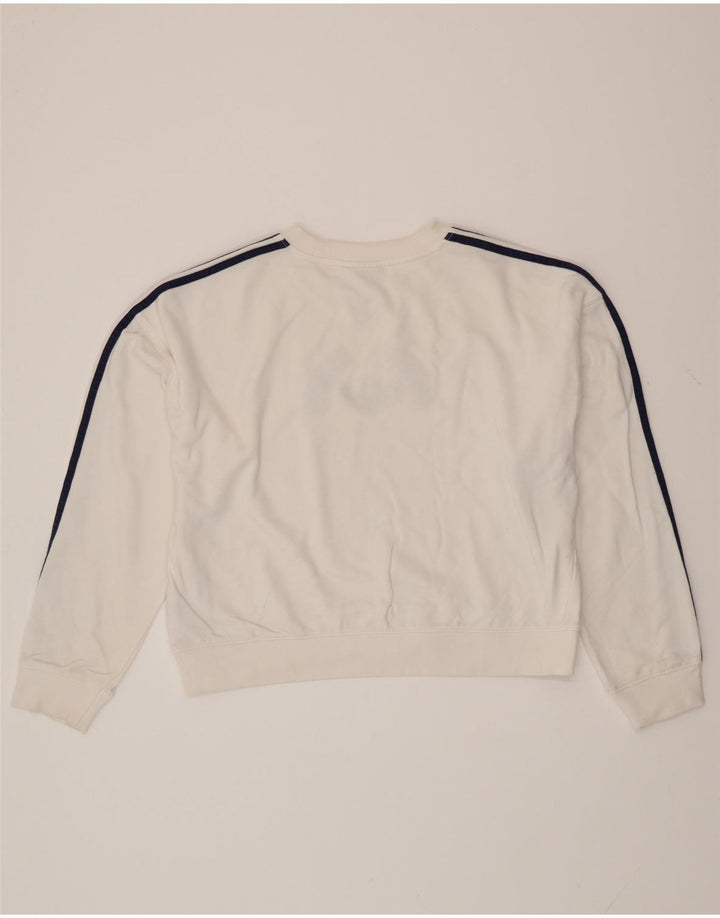 ADIDAS Ženska prekomjerna trenirka s grafičkim motivima UK 12 Srednje bijela