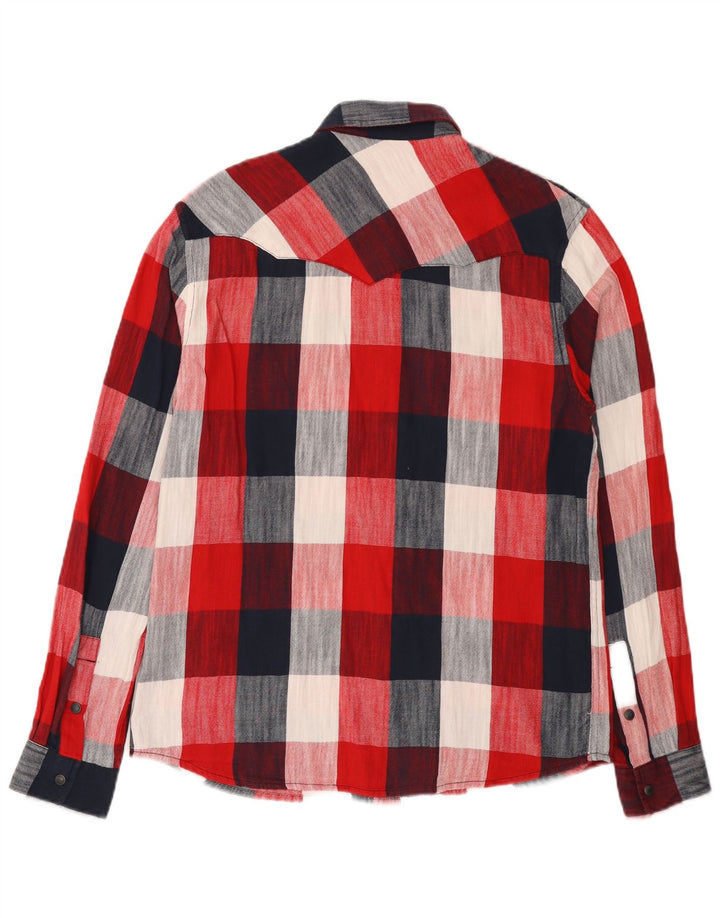 Wrangler muška flanelska košulja standardnog kroja, mali crveni karirani pamuk