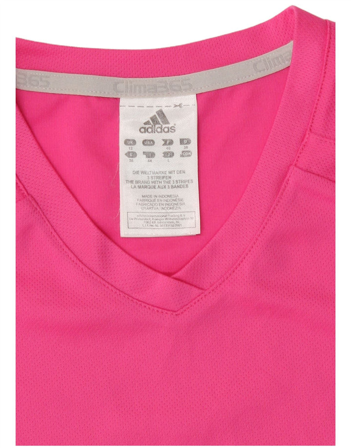 Adidas ženska majica kratkih rukava Clima 365 UK 12 Srednje ružičasti poliester