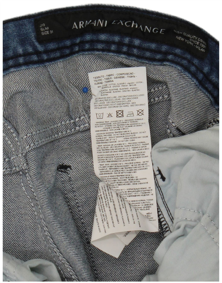 ARMANI EXCHANGE Muške uske traperice W31 L28 Plavi pamuk