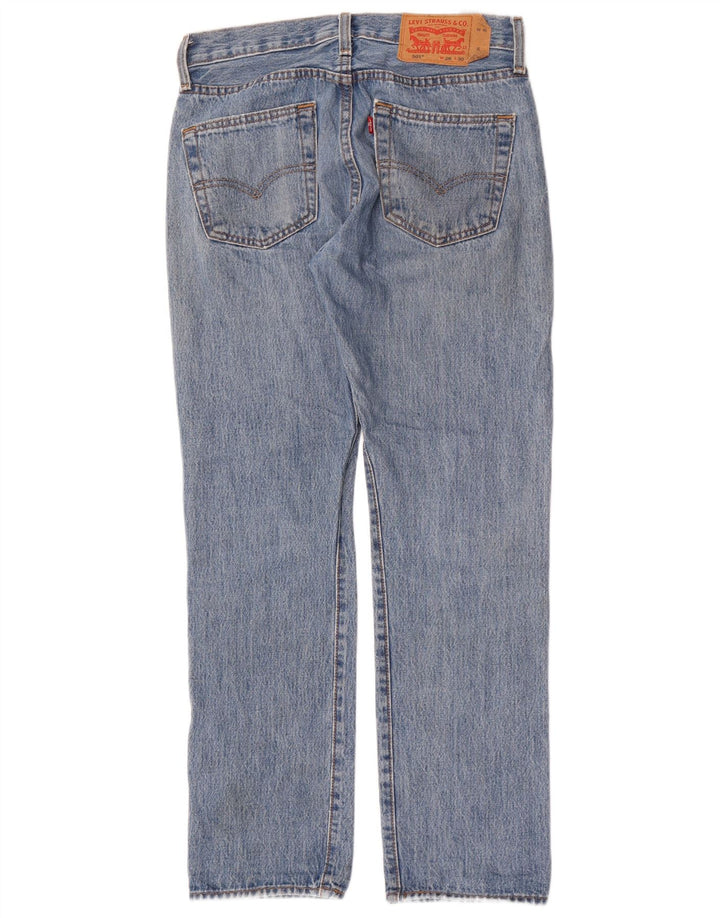 Levi's muške 501 ravne traperice W28 L30 plavi pamuk