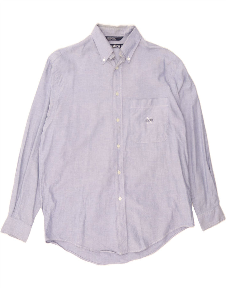NAUTICA Mens Shirt Medium Blue Cotton Vintage Nautica and Second-Hand Nautica from Messina Hembry 