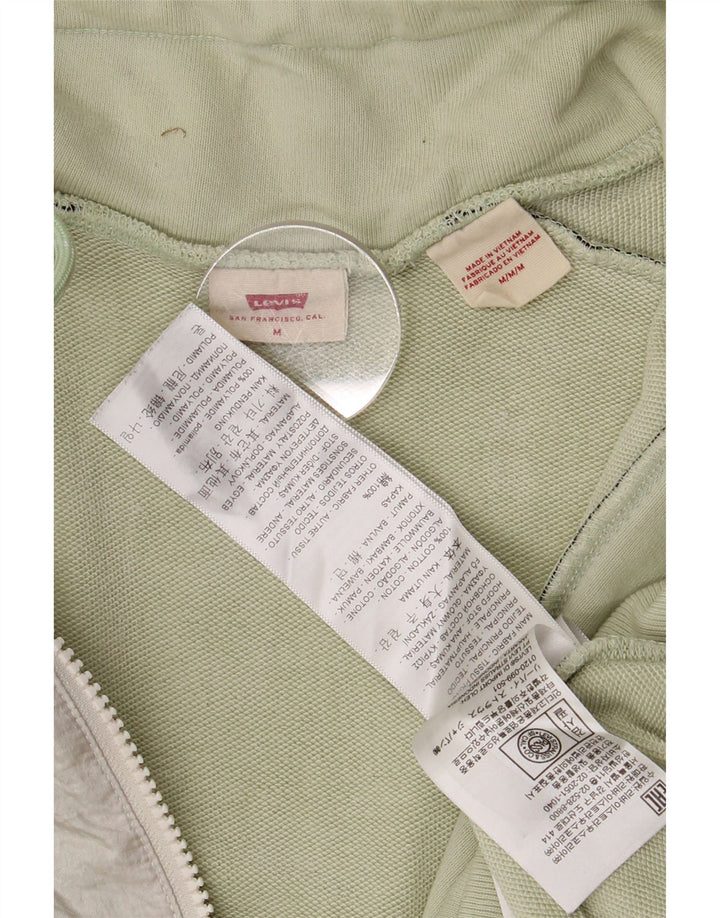 Levi's ženska majica s izrezom s patentnim zatvaračem UK 14 srednje zelene boje