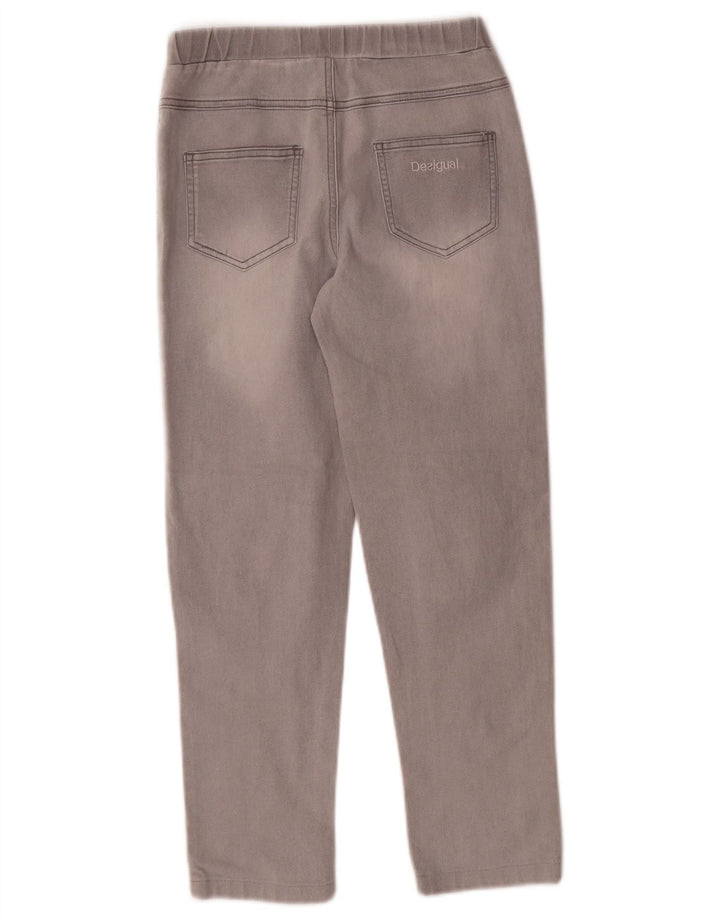 DESIGUAL Graphic Jegging traperice za djevojčice 13-14 godina W26 L24 sivi pamuk