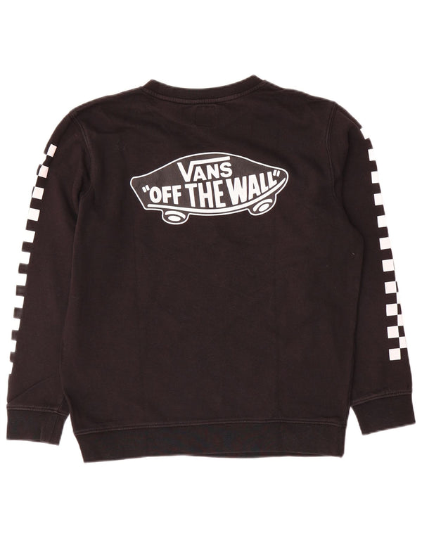 Vans Ženski džemper s grafičkim motivima UK 16 Veliki crni pamuk