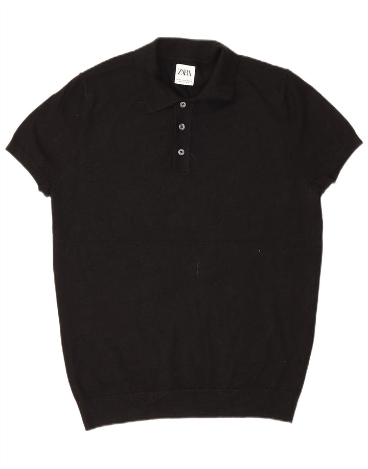 Zara muška polo majica srednje crna