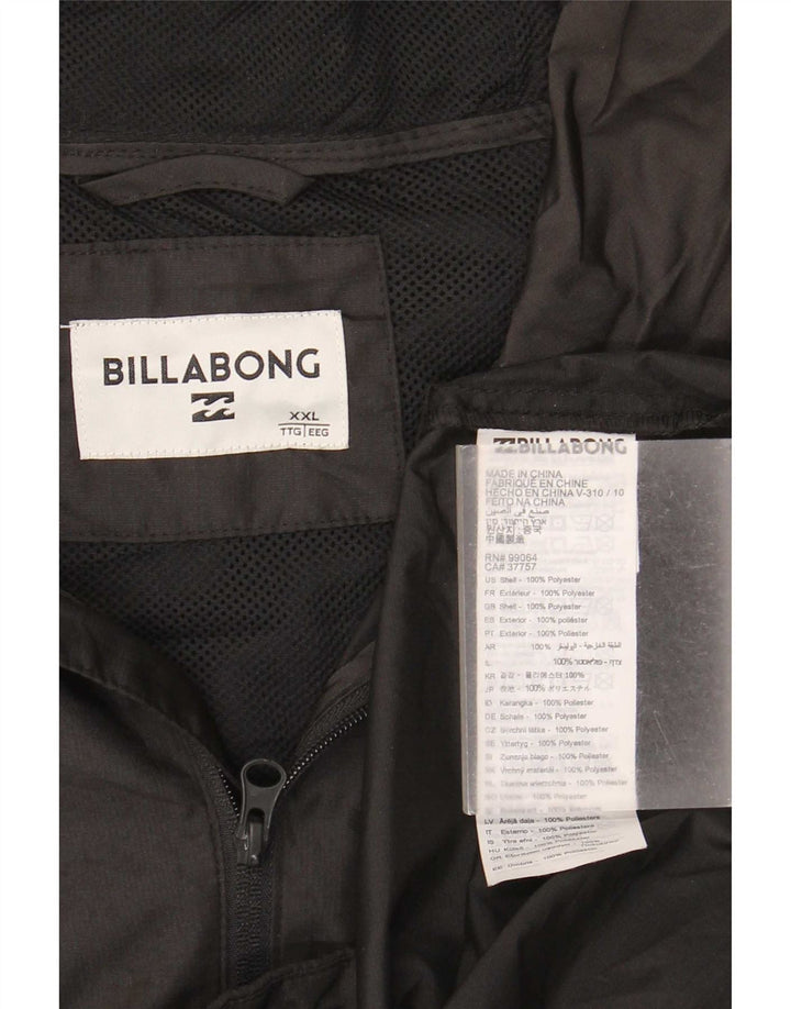 Billabong muška kišna jakna s kapuljačom Graphic UK 44 2XL crni poliester