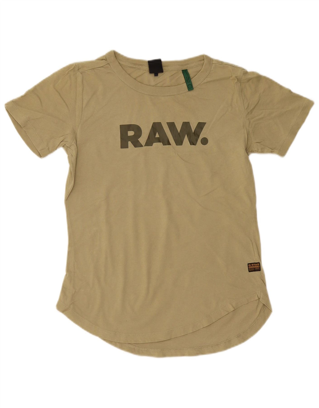 G-STAR ženska majica kratkih rukava s grafičkim motivima, UK 12, srednji kaki pamuk