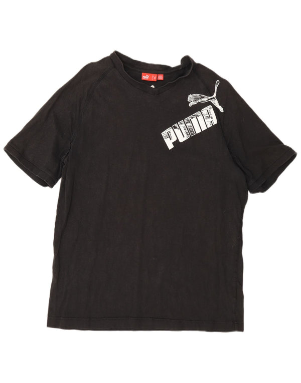 Puma Mens Graphic T-Shirt Top Large Grey