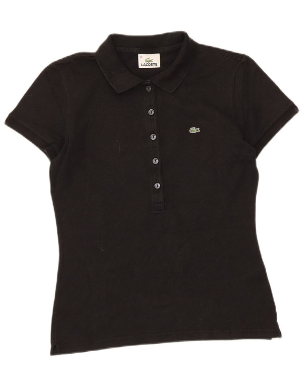 Lacoste ženska polo majica veličine 38 srednje crni pamuk