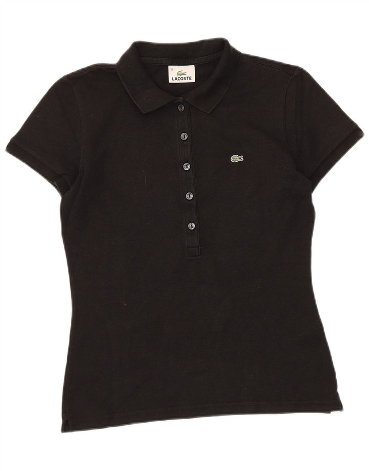 Lacoste ženska polo majica veličine 38 srednje crni pamuk