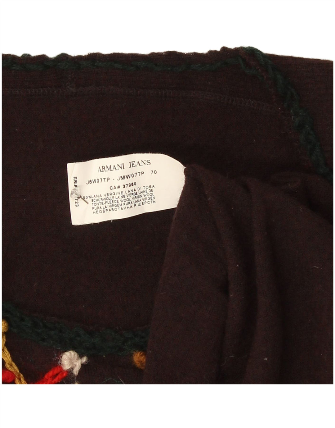 Armani Jeans ženski džemper s lađastim izrezom UK 10 Small B