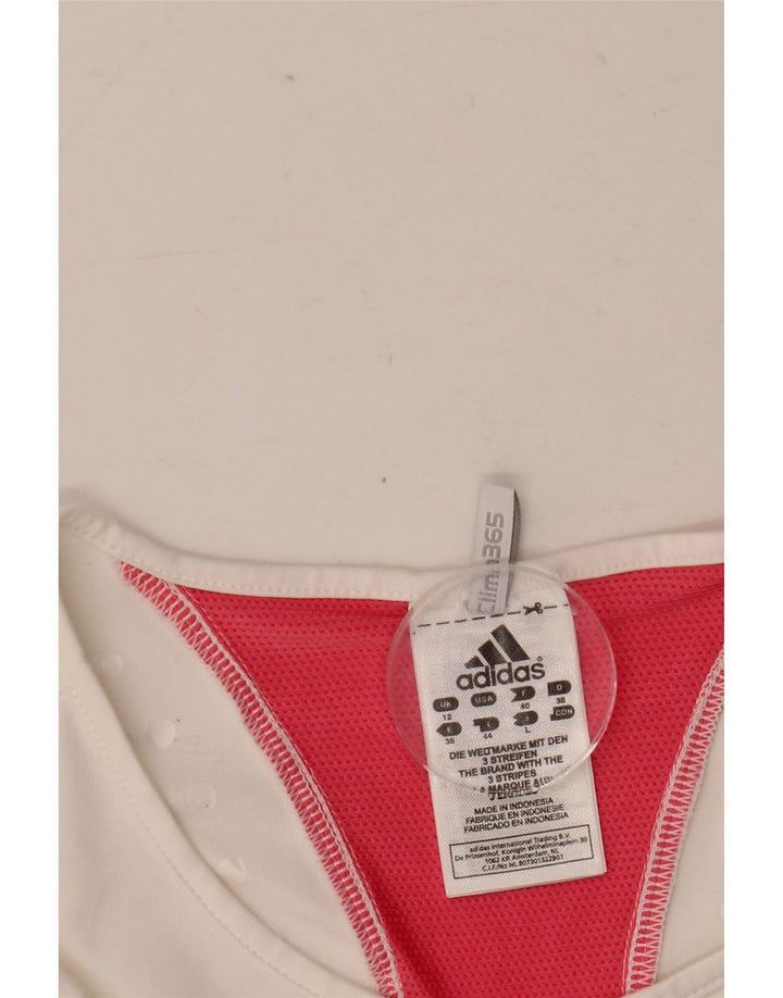 Adidas ženska majica kratkih rukava Clima 365 UK 12 Medium White Colourblock