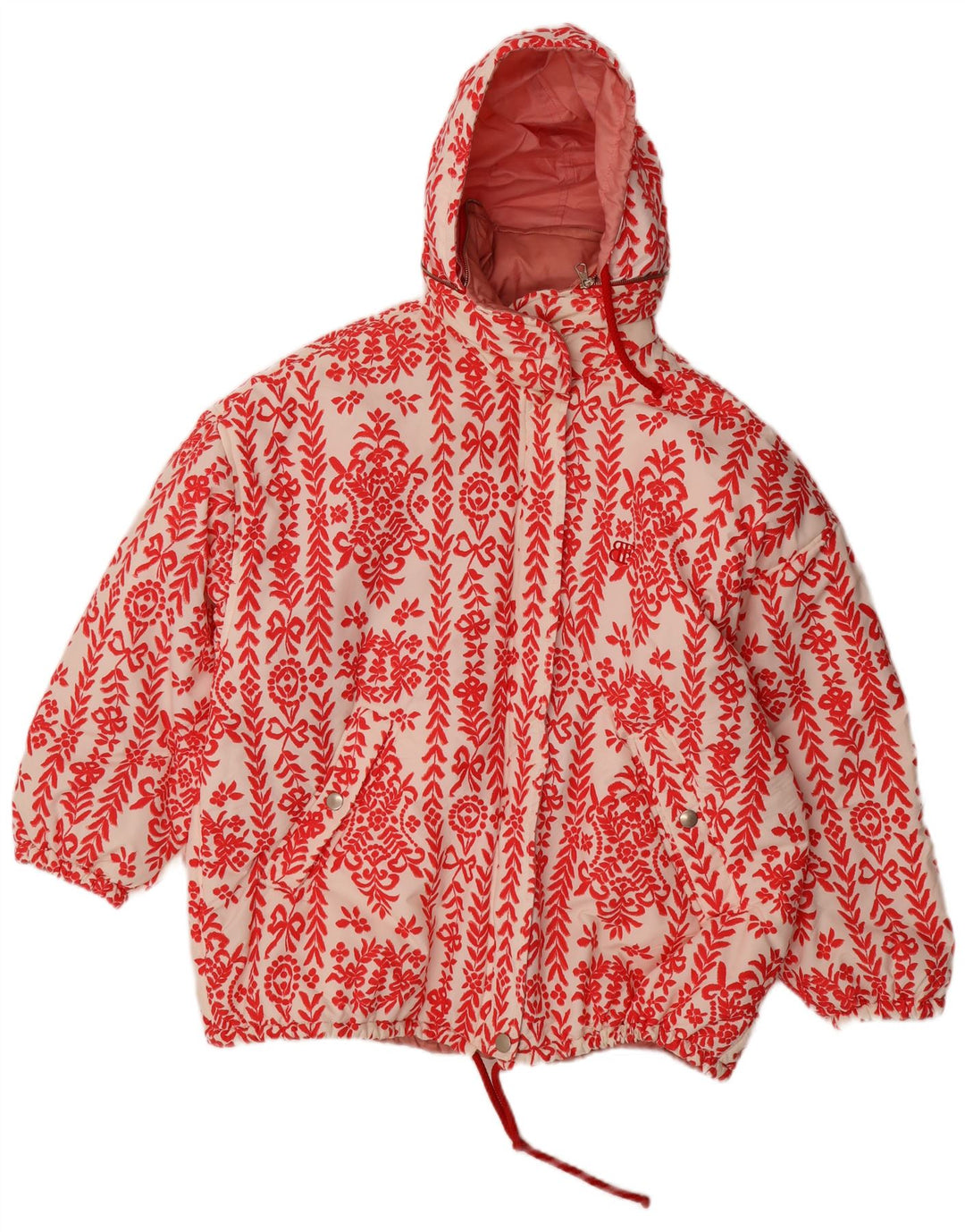 Belfe & Belfe ženska prevelika jakna na dvije strane IT 44 srednje ružičasta cvjetna