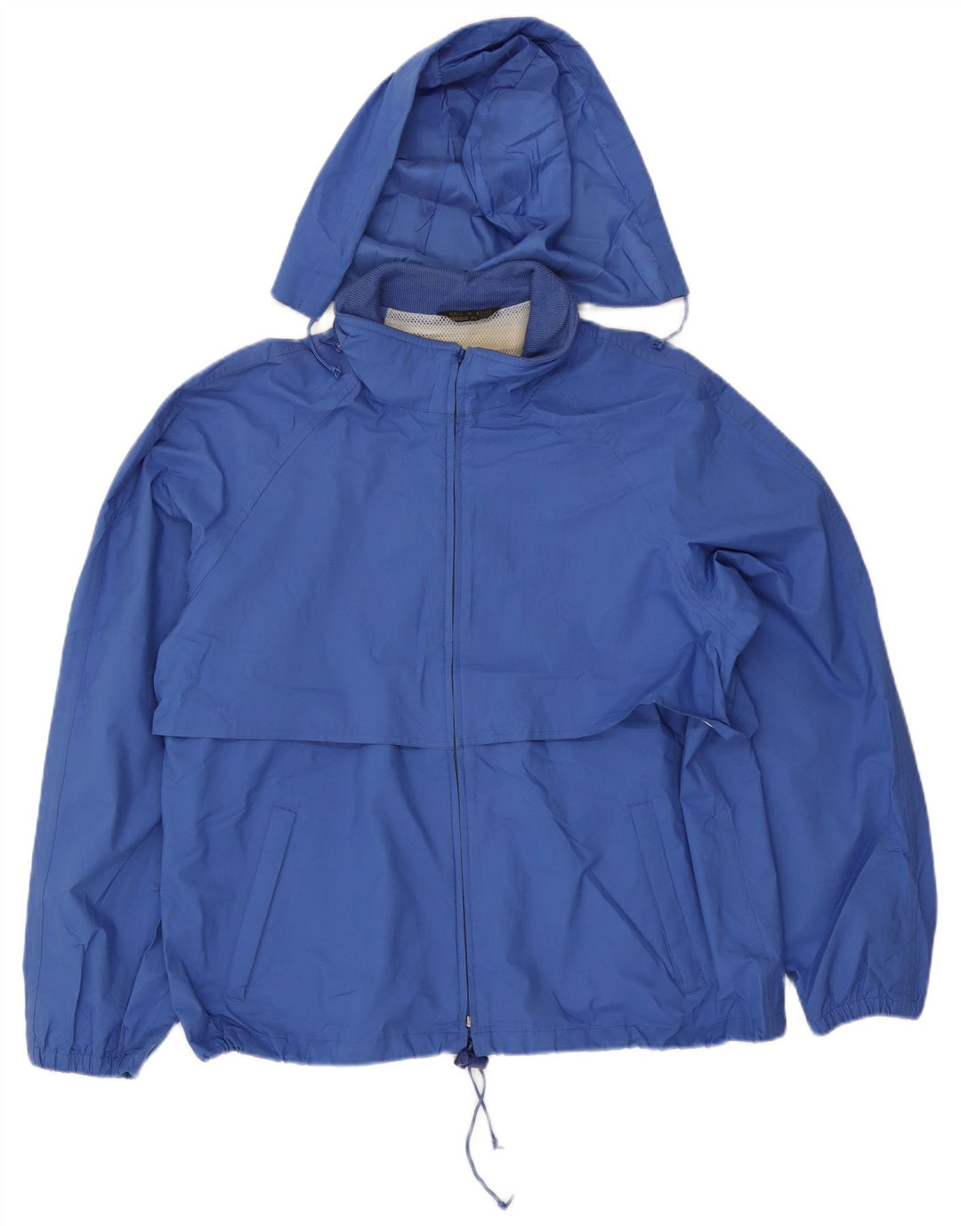 Muška kišna jakna s kapuljačom Eddie Bauer UK 40 veliki plavi poliester
