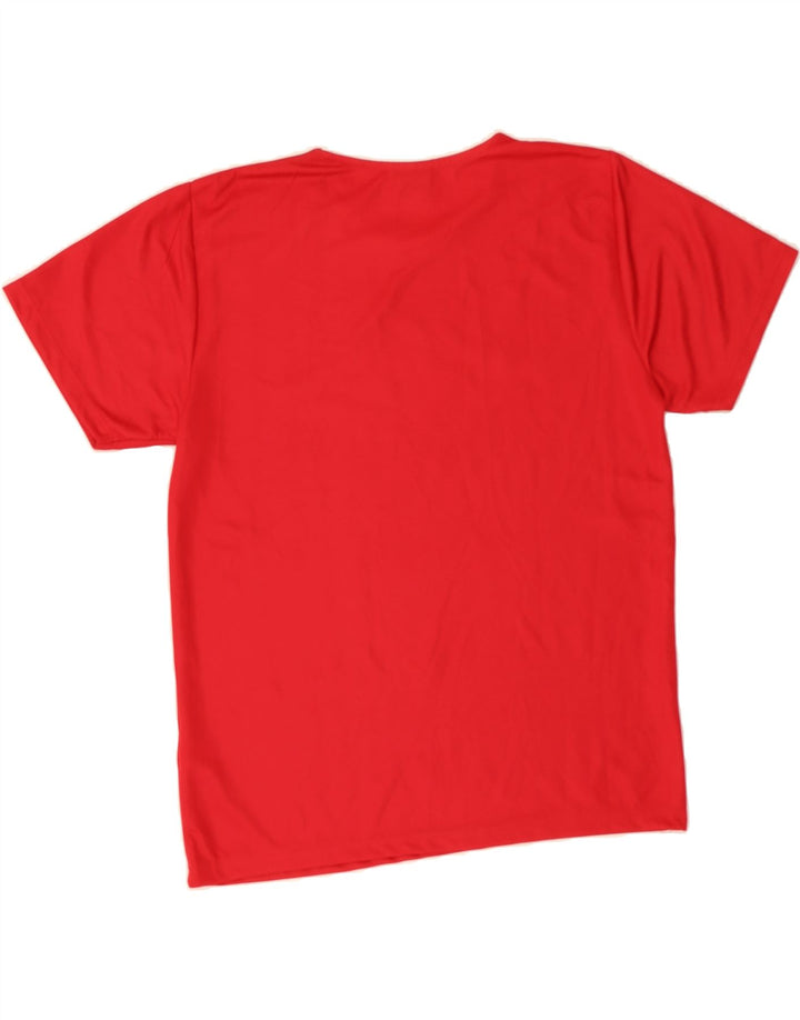UMBRO Boys Graphic T-Shirt Top 15-16 Years Large Red Polyester Vintage Umbro and Second-Hand Umbro from Messina Hembry 