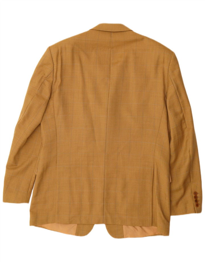 HUGO BOSS Muška jakna sa 3 gumba IT 52 XL Žuta karirana nova vuna