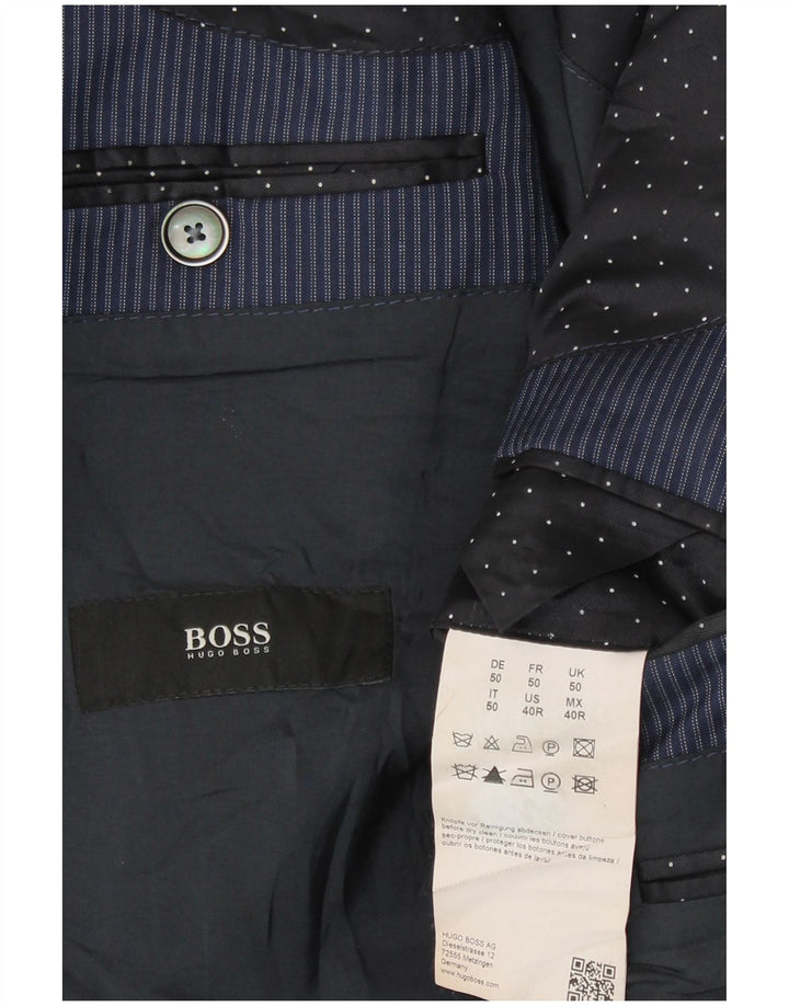 Hugo Boss muška jakna sa 2 gumba EU 50 velike tamnoplave pruge