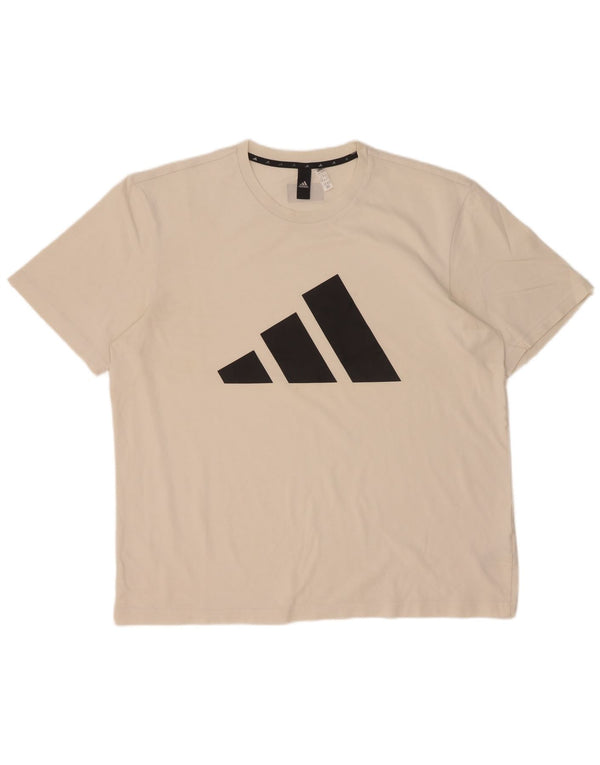 Adidas muška grafička majica kratkih rukava XL bijeli pamuk