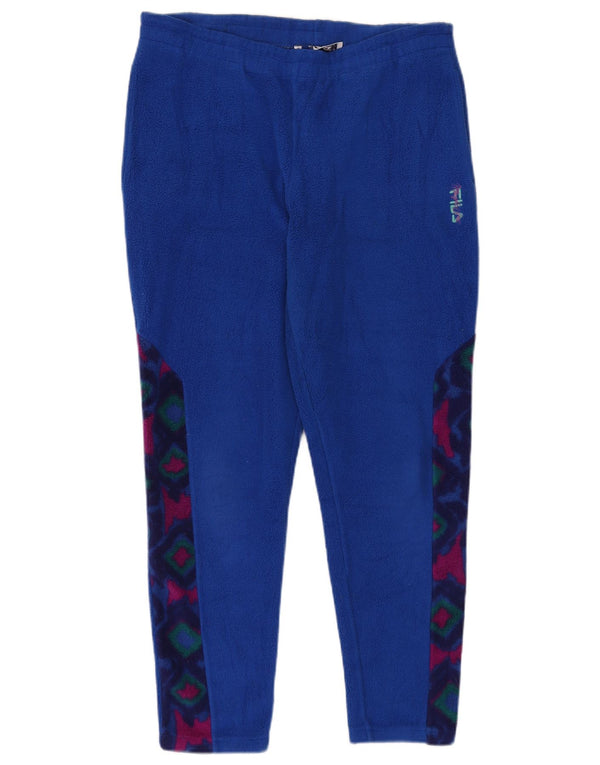 Fila Ženske flis trenirke Hlače IT 46 Large Blue Geometric