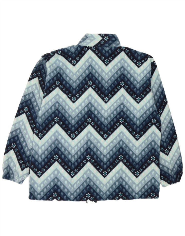 Vintage muška jakna od flisa UK 40 Large Blue Geometric