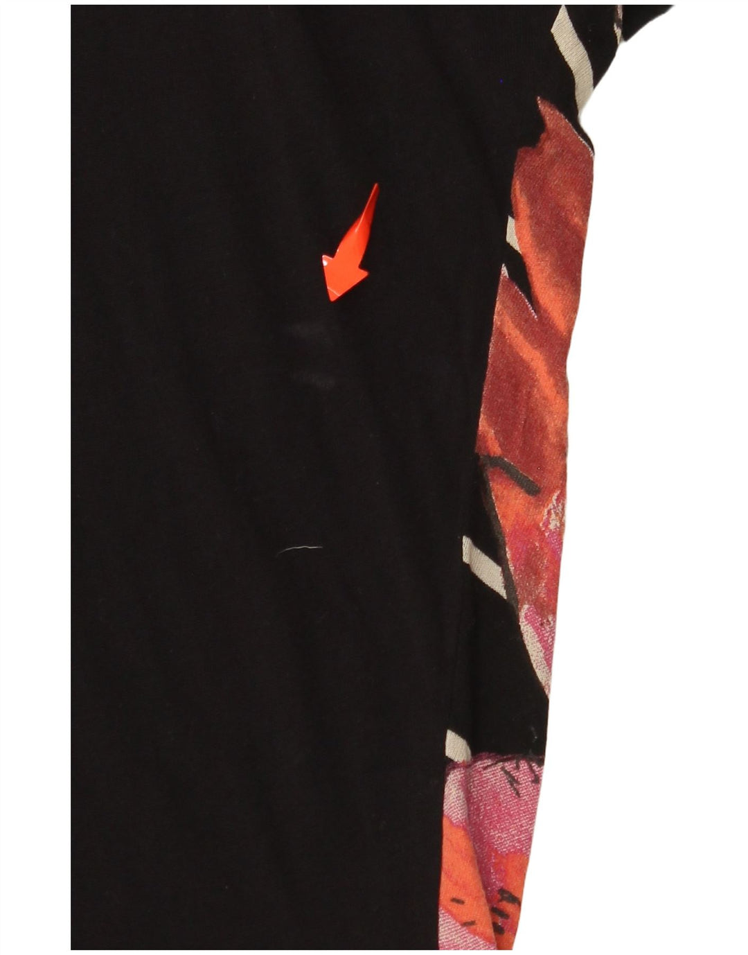 DESIGUAL Ženska majica kratkih rukava UK 14 srednje crna cvjetna