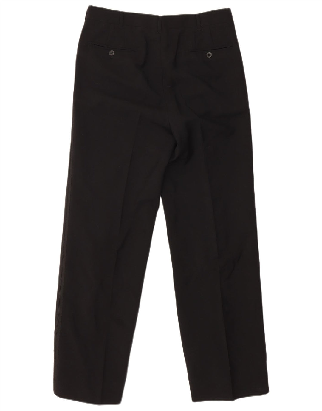 VINTAGE muški 2-dijelni set od 1 gumba IT 46 mali W29 L29 crna vuna