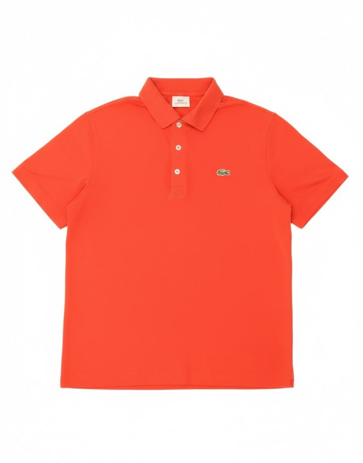 Lacoste muška polo majica veličine 4, srednje crveni pamuk