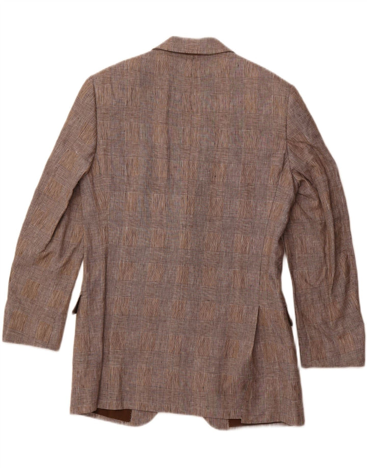 PAL ZILERI Muška jakna sa 2 gumba IT 48 Srednje sivo karirano platno