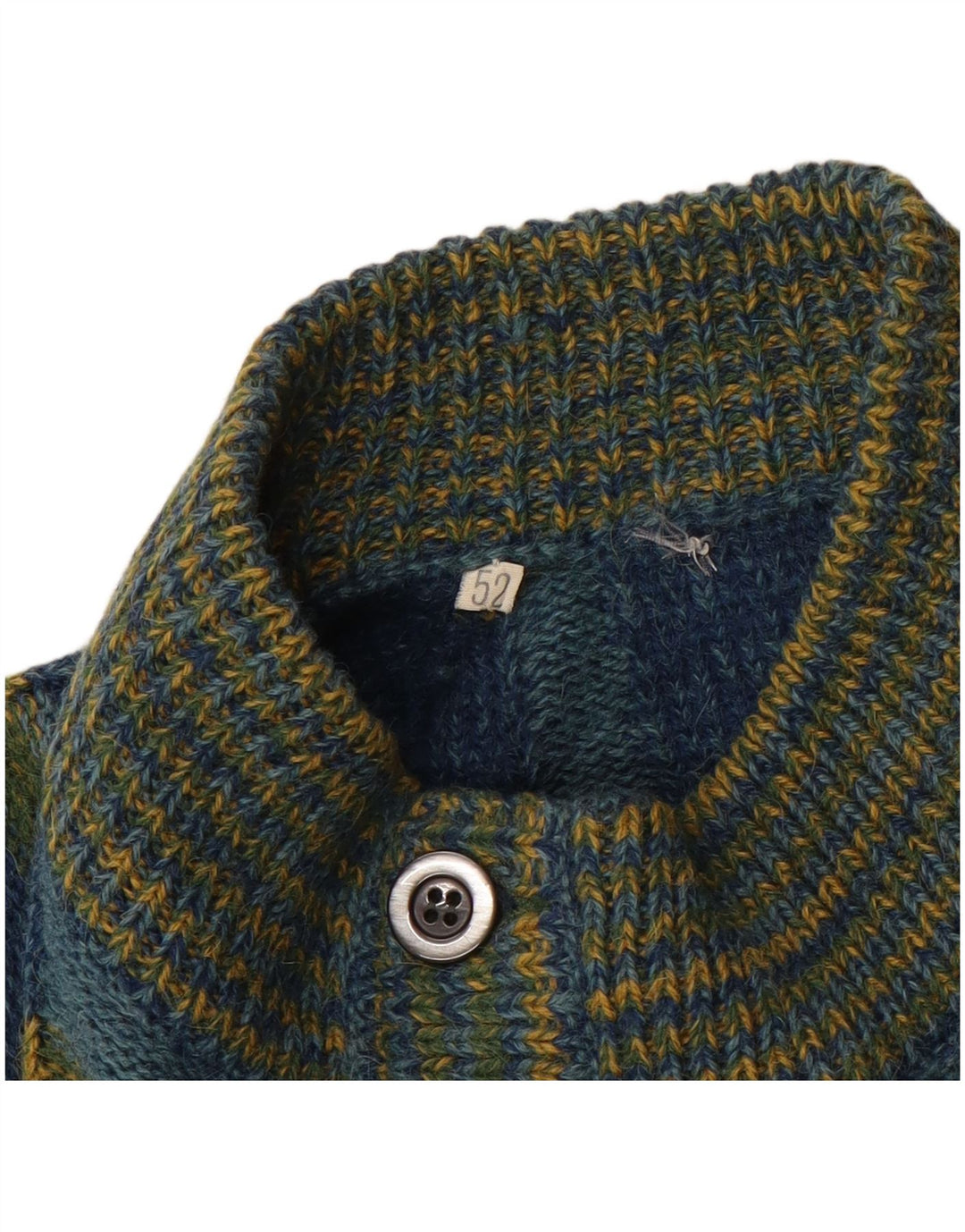 Vintage muški kardigan pulover IT 52 veliki plavi karirani