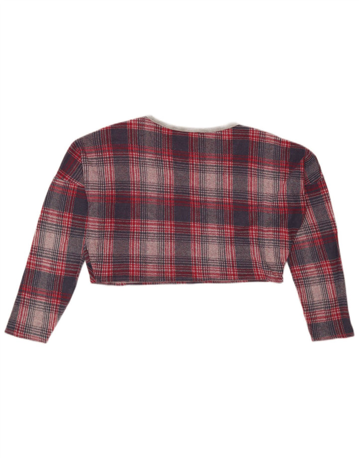 Topshop ženska majica dugih rukava UK 8, mala crvena houndstooth