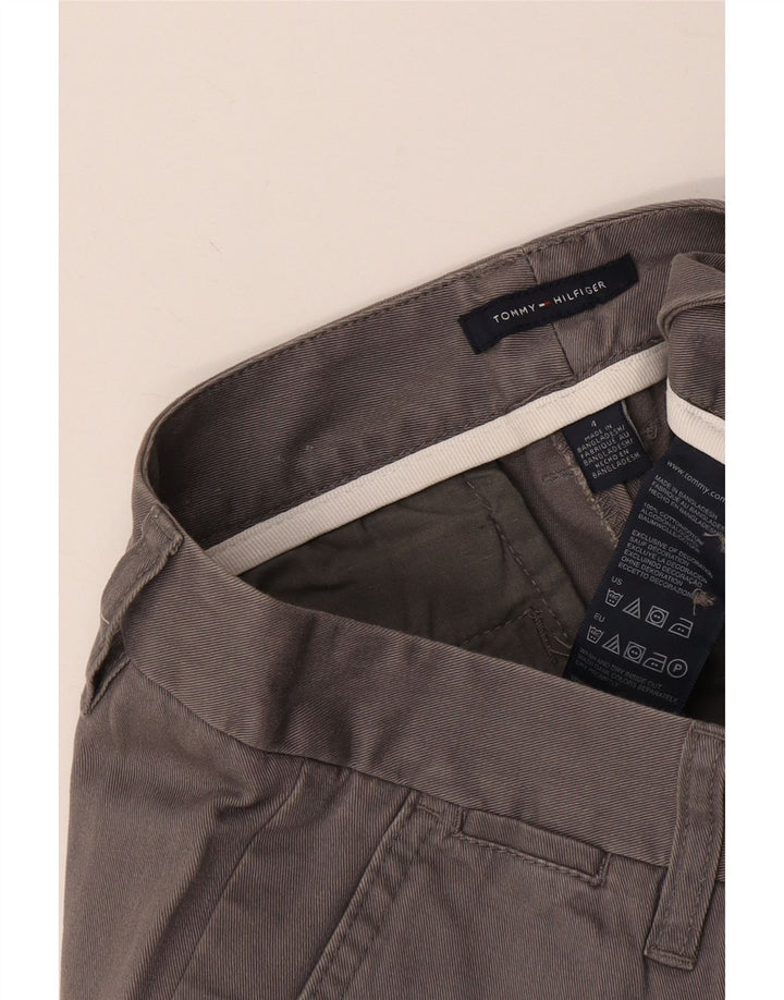 TOMMY HILFIGER Ženske ravne skraćene hlače US 4 male W25 L22 sive