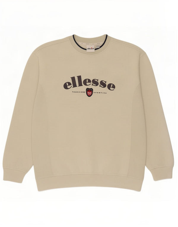 Ellesse muški džemper s grafičkim motivima UK 42/44 veliki bež