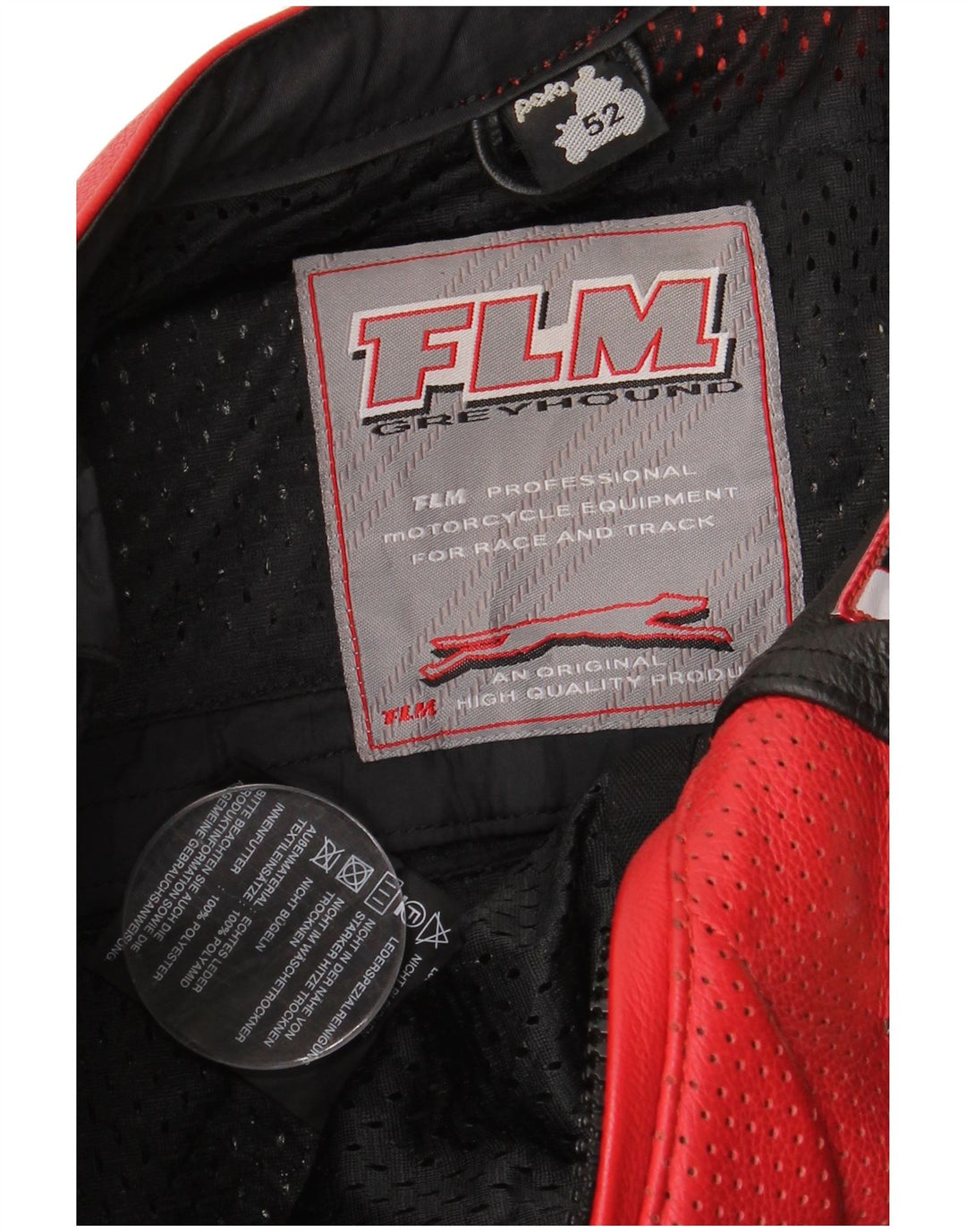 FLM muški motociklistički grafički set od 2 dijela IT 52, velika raznobojna koža