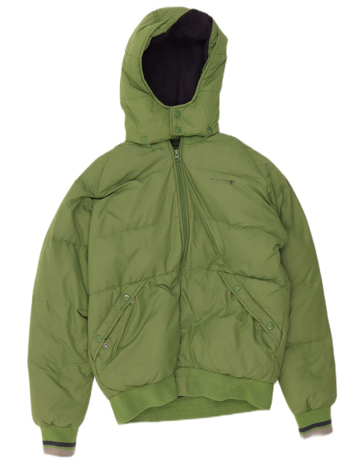 Woolrich Boys Graphic Podstavljena jakna s kapuljačom 13-14 godina zelena