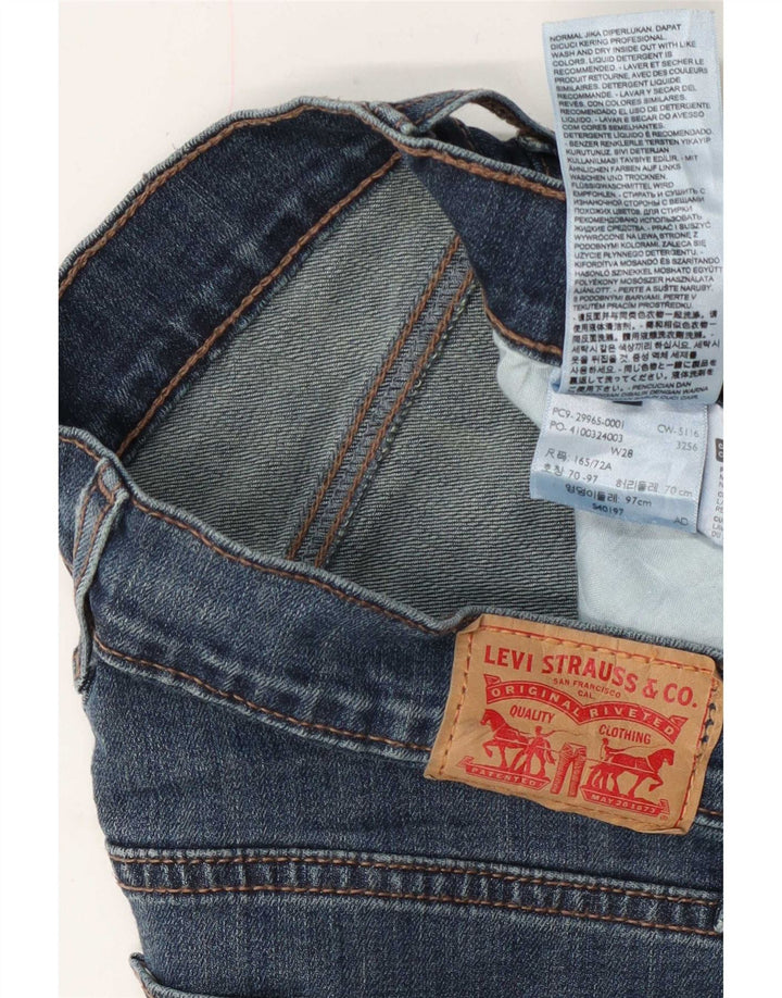 Levi's ženske traper kratke hlače W28 srednje plavi pamuk