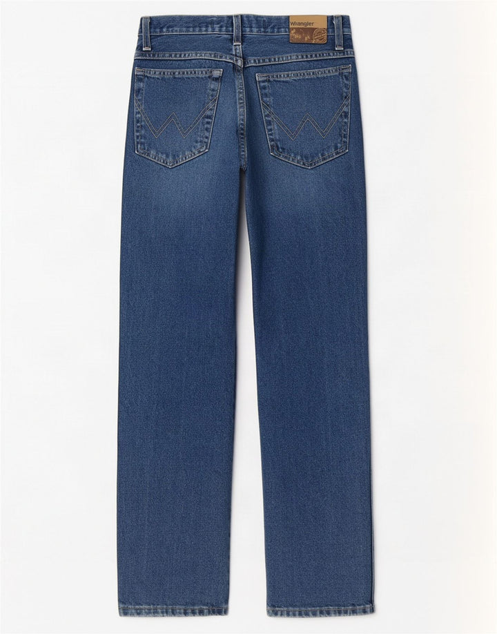 Wrangler muške obične ravne traperice W30 L30 plavi pamuk